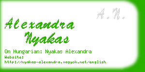 alexandra nyakas business card